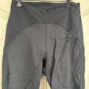 lululemon athletica Charcoal Patterned Bike Shorts